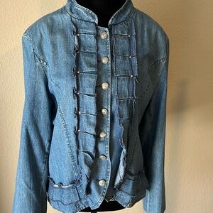 Bleu Bayou denim jacket with adorable details.